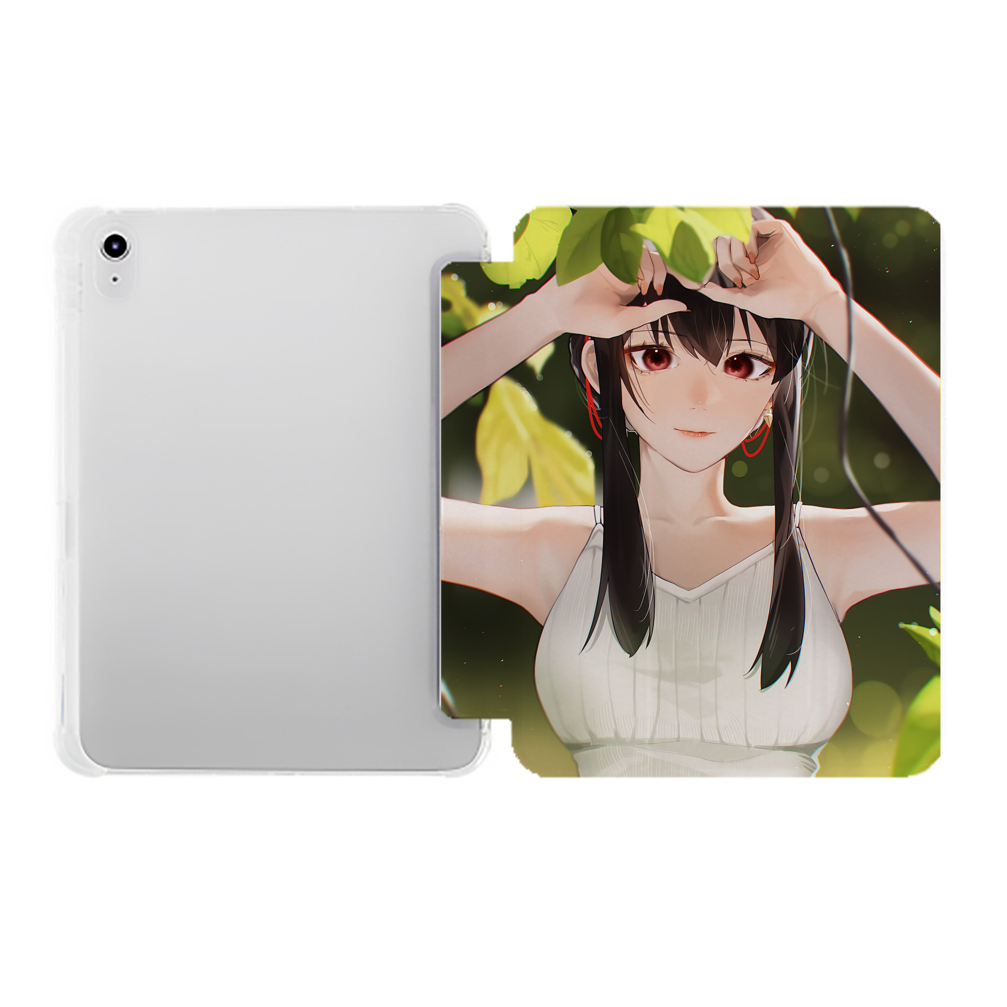 （画像用） SPY×FAMILY间谍家家酒 IPad ケース ペン収納付き 三つ折りスタンド PUレザー×シリコン 対応機種9.5/10.5/10.9インチ